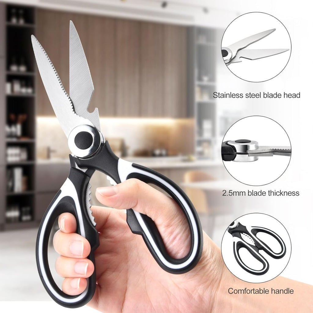 3 in 1 Kitchen Scissors Sharp & Versatile for Home & Kitchen - Back View