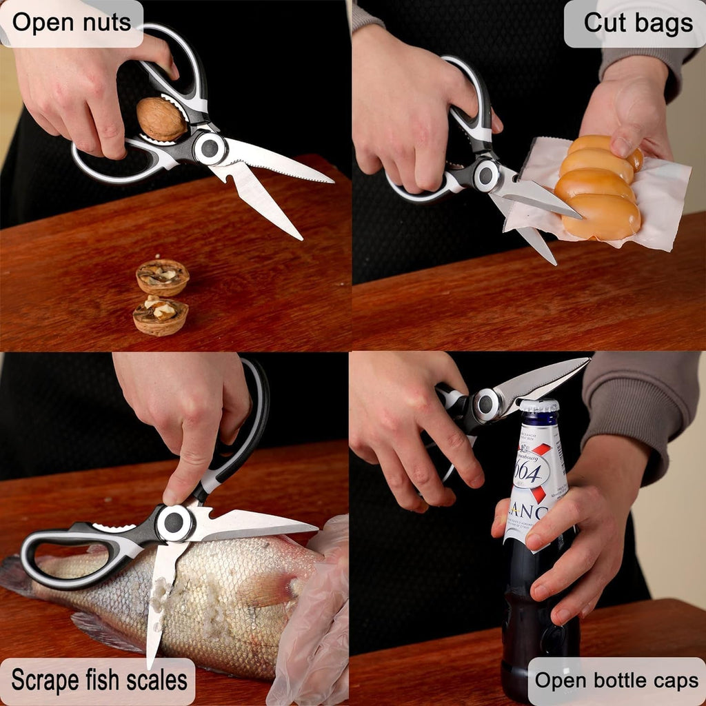 3 in 1 Kitchen Scissors Sharp & Versatile for Home & Kitchen - Detail View 8