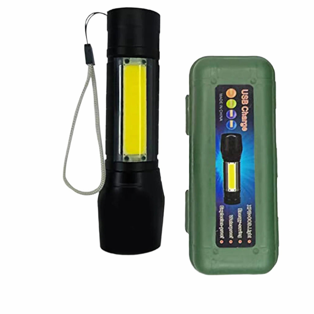 ALVENZA Rechargeable LED Flashlight – Mini, Long Range Torch | Indo Glow