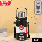 ALVENZA Stainless Steel Insulated Thermos Bottle – Airtight 1200ml