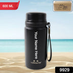 ALVENZA Stainless Steel Insulated Vacuum Bottle 600ml – Keeps Drinks Hot & Cold