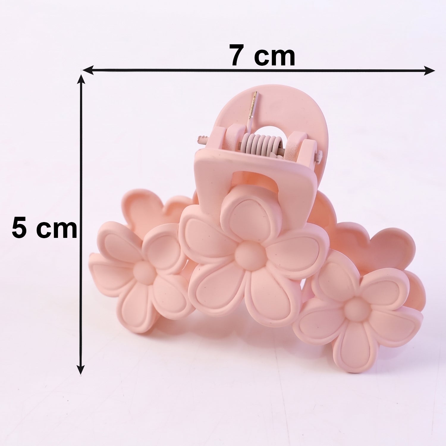 Large Plastic Hair Clip Elegant Flower Design for Women - Detail View 6