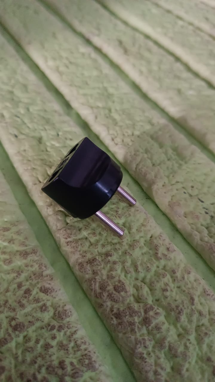 2 Pin Plug Adapter Universal to Indian Socket Converter | Compshop - Detail View 7