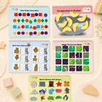 ALVENZA Shape Learning Book for Kids – Fun Velcro Activity for Toddlers