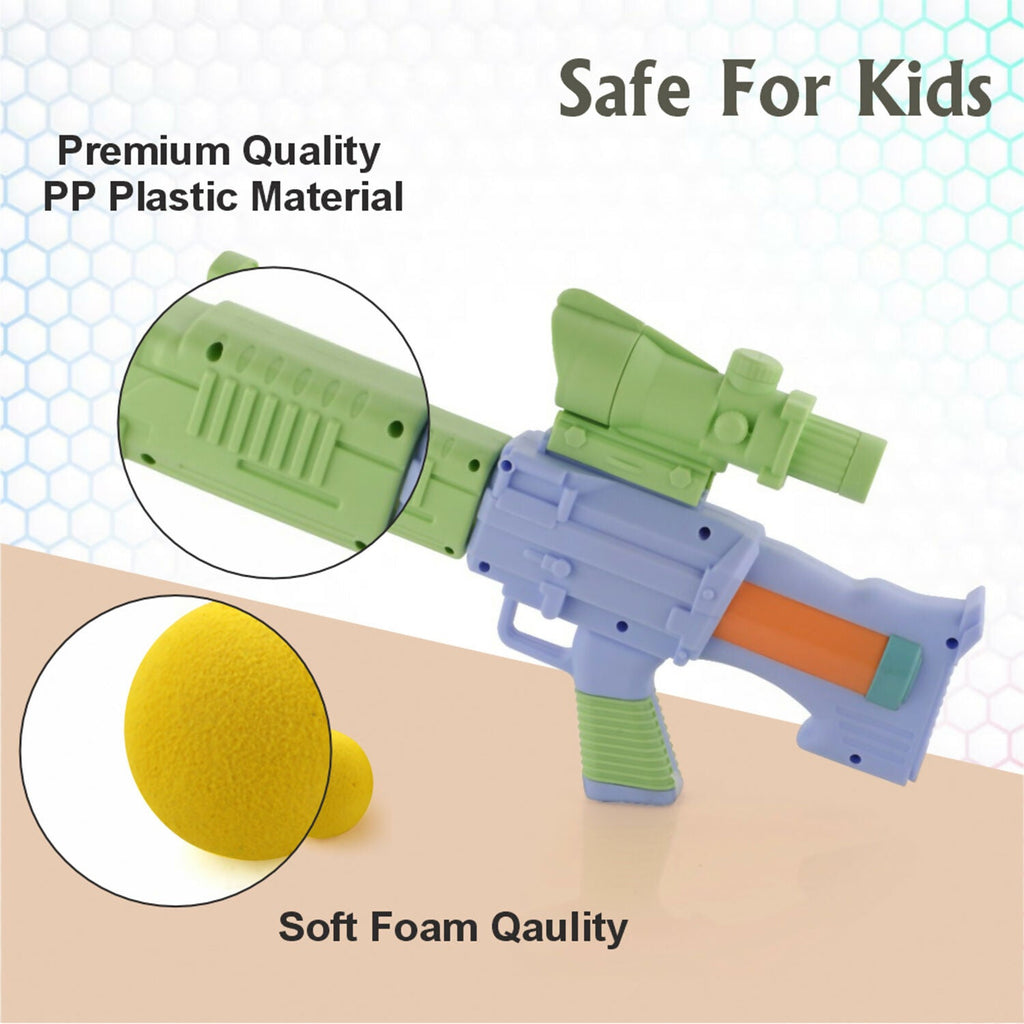 ALVENZA Space Explorer Pneumatic Gun – Safe Soft Foam Ball Shooter