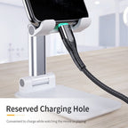ALVENZA Adjustable Phone Stand – 3-Way Desk Mobile Holder with Mirror | Deskrova