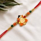 ALVENZA Lord Ganesha Beads Rakhi – Stylish Traditional Thread for Bhai