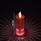LED Crystal Candle Glitter Swirling Multicolor Decor | Styleva - Detail View 7