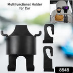ALVENZA Car Headrest Organizer – 3-in-1 Cupholder & Phone Holder for Travel