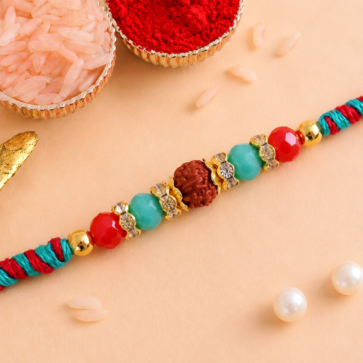 ALVENZA Multicolor Kids Charm Rakhi with Bright Beads and Cheerful Raksha Bandhan Beauty