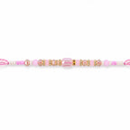 ALVENZA Soft Pearl Beaded Rakhi with Delicate Colors and Beautiful Bracelet Style Finish
