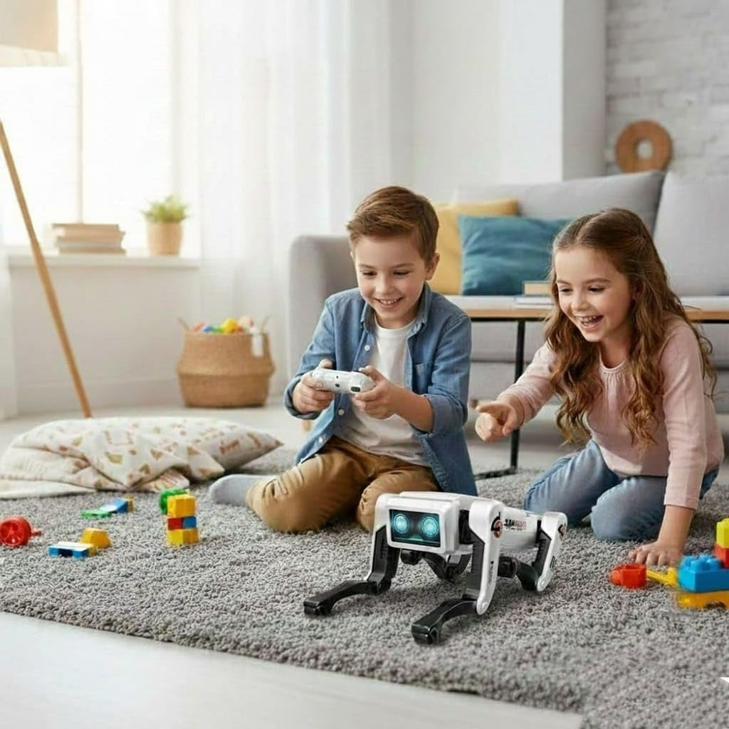 ALVENZA AI Robot Dog Toy – Interactive & Remote-Controlled for Kids