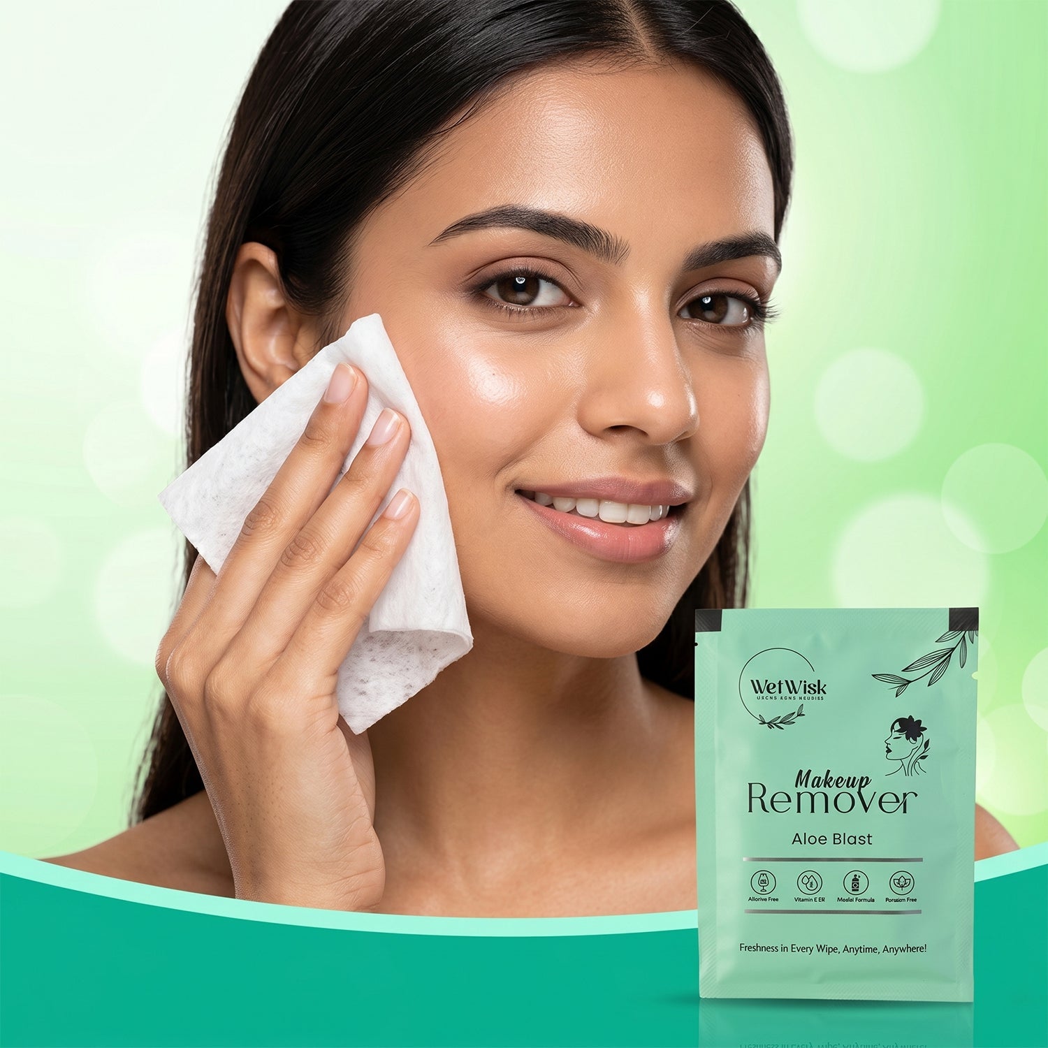 Makeup Remover Wet Wipes Gentle & Travel-Friendly Facial Cleansing - Detail View 8