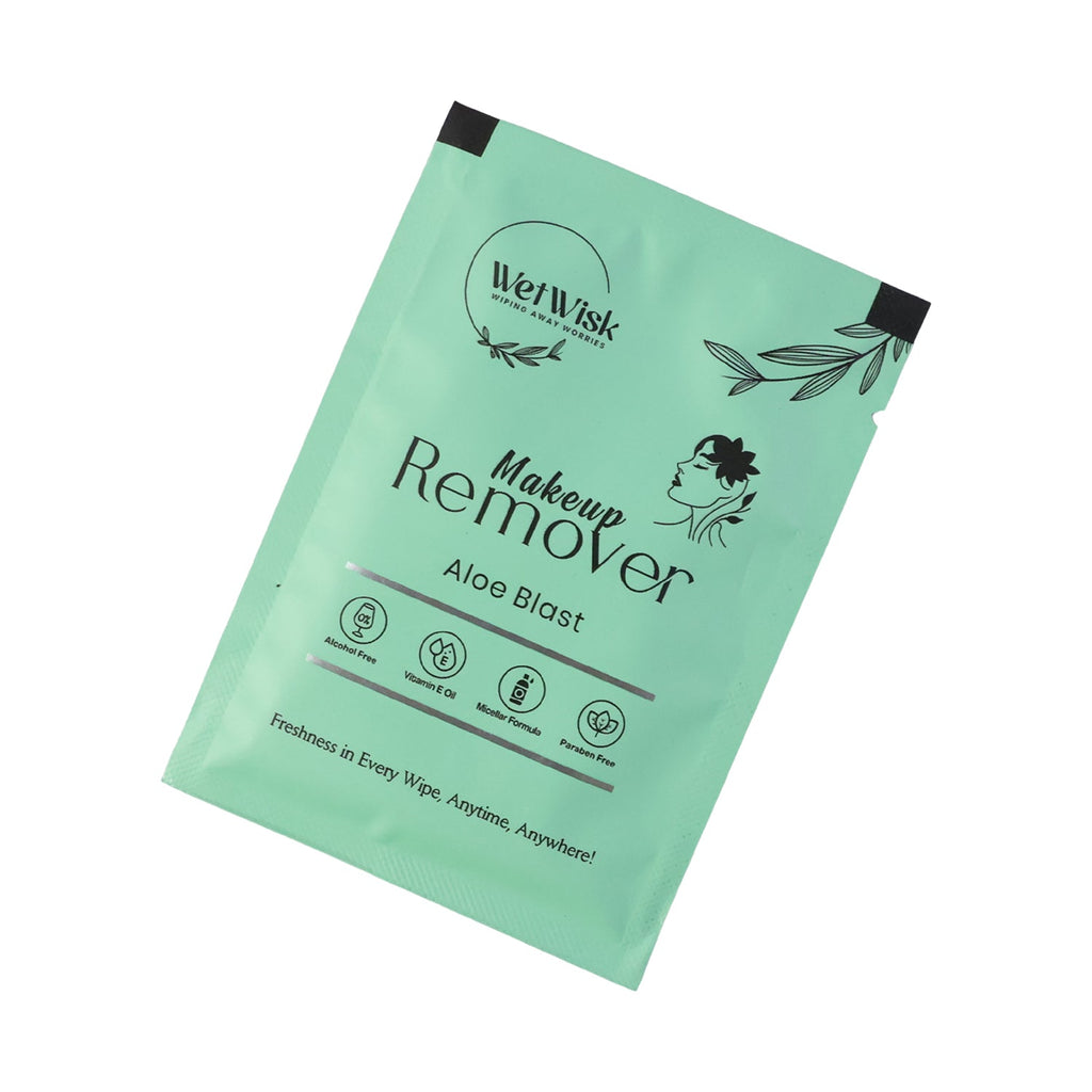 Makeup Remover Wet Wipes Gentle & Travel-Friendly Facial Cleansing - Back View