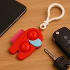 ALVENZA Pop-It Fidget Keychain – Mini Stress Relief Sensory Toy for Kids & Adults