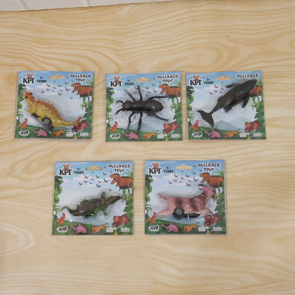 Kids Animal Pull Back Toy Fun Rolling Motion & Imaginative Play - Detail View 8
