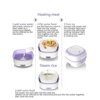 ALVENZA Electric Lunch Box 220V – Portable with Stainless Steel Compartments