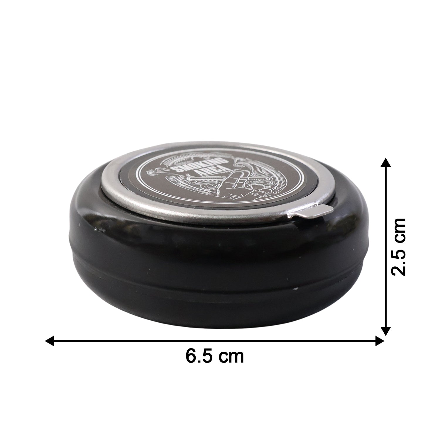 ALVENZA Round Smokeless Ashtray with Lid – Windproof & Easy Clean