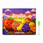 ALVENZA Velcro Kids Book – Fun Learning with Fruits for Ages 2-4