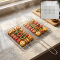 Stainless Steel BBQ Grill Mesh Foldable & Durable for Outdoor Cooking