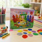 ALVENZA Kids Colour Learning Book – Fun Velcro Matching Activities for Toddlers
