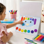 ALVENZA Kids Colour Learning Book – Fun Velcro Matching Activities for Toddlers