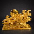 ALVENZA Seven Running Horses Showpiece – Symbol of Success & Positive Energy