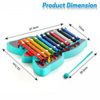 ALVENZA Butterfly Xylophone – Colorful 12-Tone Musical Learning Toy