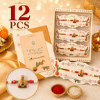 ALVENZA Spiritual Pramukh Swami Maharaj Devotional Rakhi for Brother, Beaded Thread Gift