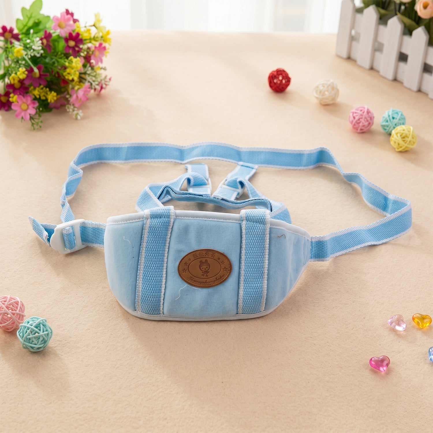 Baby Walking Assist Belt Supportive Toddler Harness for Early Walks - Back View