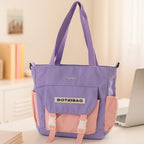 Multi-Pocket Shoulder Tote Bag – Spacious & Adjustable Strap
