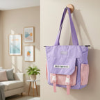 Multi-Pocket Shoulder Tote Bag – Spacious & Adjustable Strap