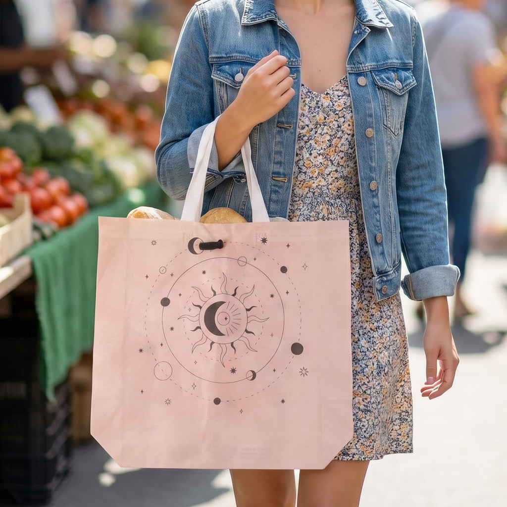 Multipurpose Carry Hand Bag Secure Lock & Eco-Friendly Design - Front View