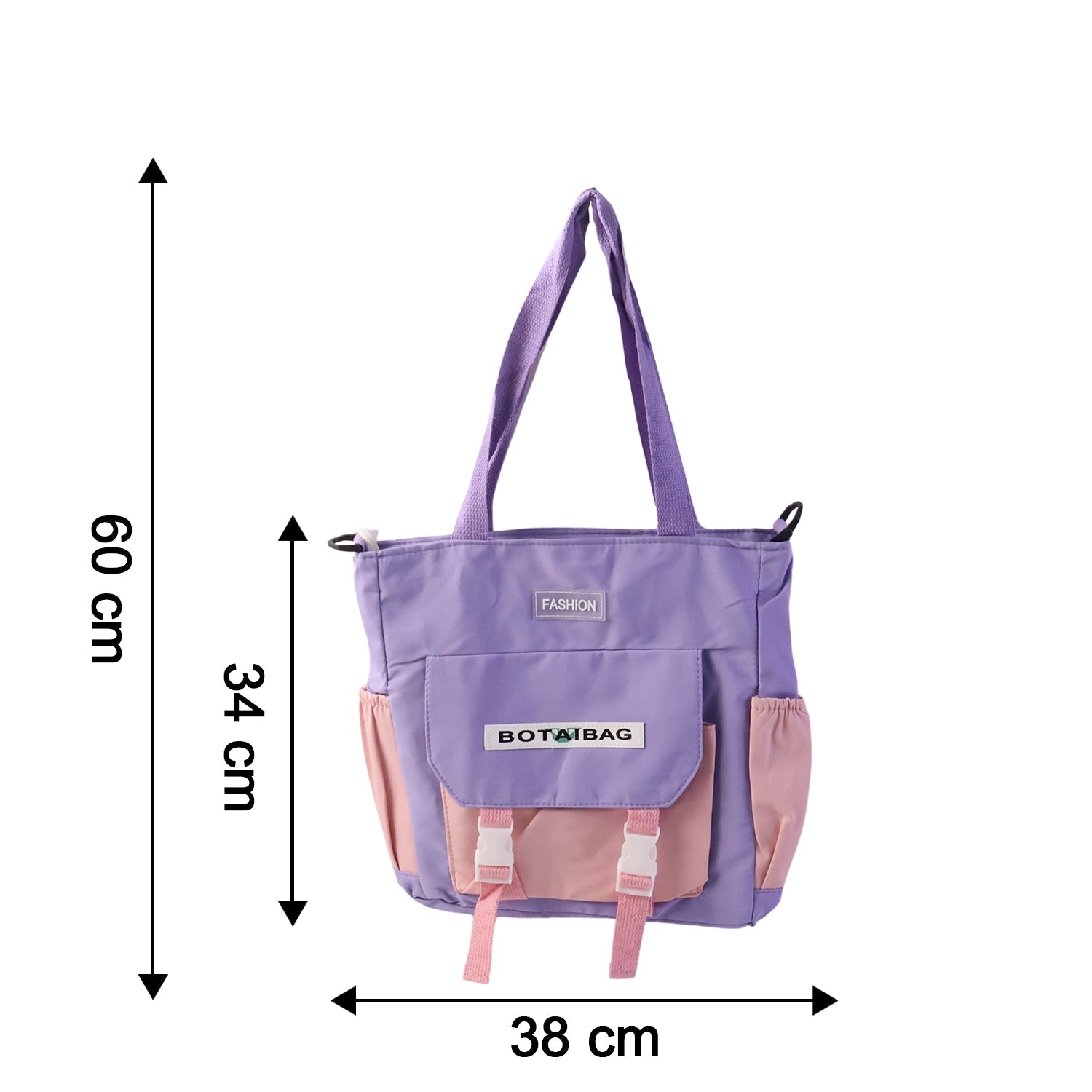 Multi-Pocket Shoulder Tote Bag – Spacious & Adjustable Strap