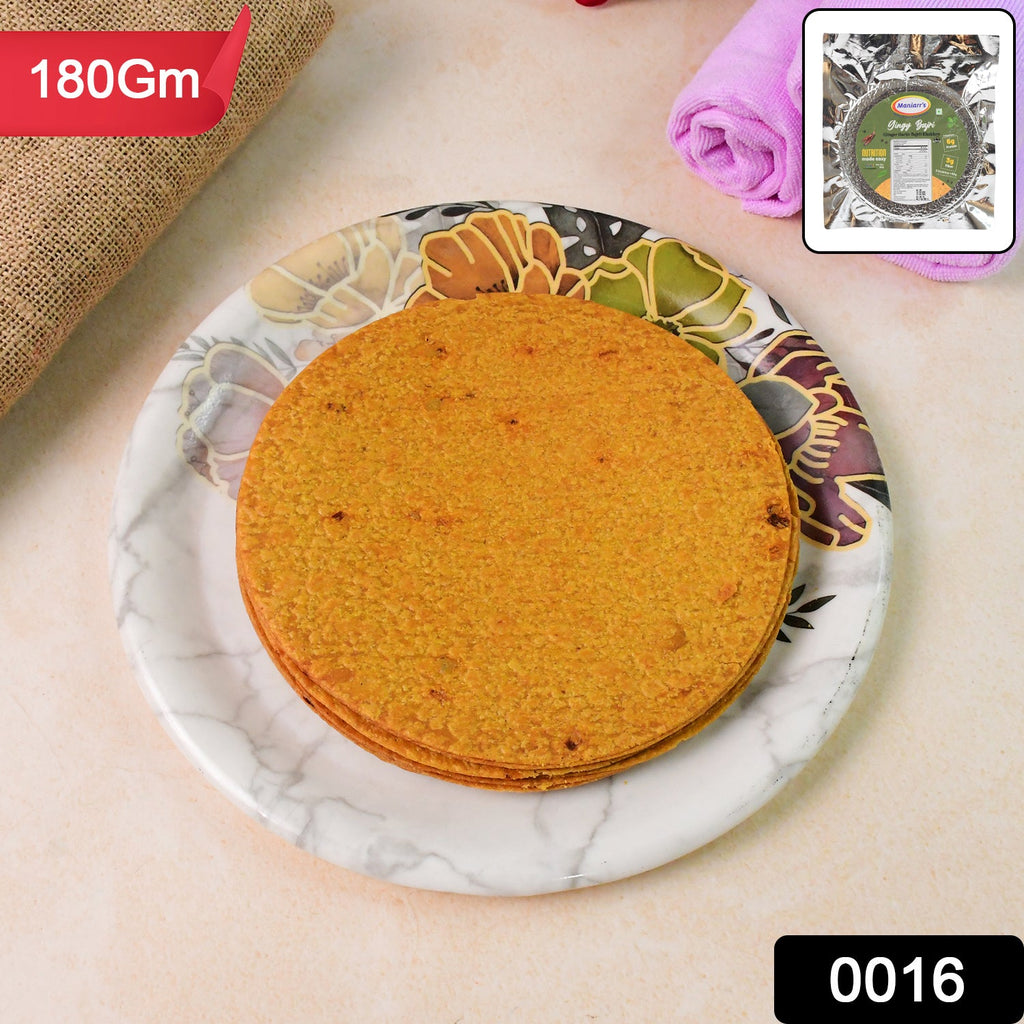 Bajri Khakhra Crispy Ginger Garlic Snack (180g) | Maniarr's - Side View