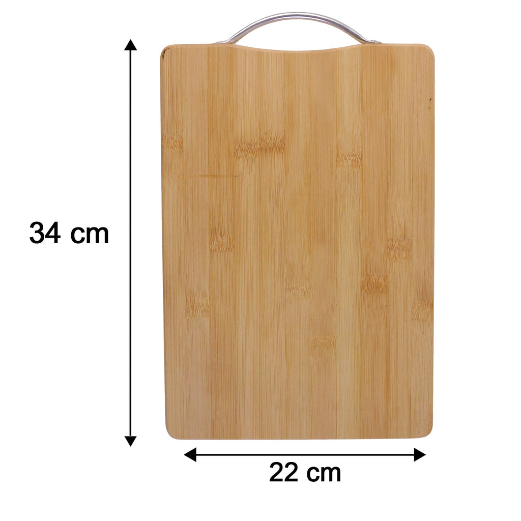 ALVENZA Wooden Cutting Board Combo Set with Bamboo Spoon Spatula and Turner (4 Pc Set)