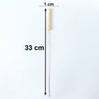 Stainless Steel BBQ Skewers Reusable Grilling Sticks with Wooden Handle - Detail View 6