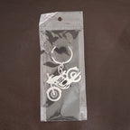 ALVENZA Motorcycle Keychain – Durable Metal Silhouette for Indian Riders
