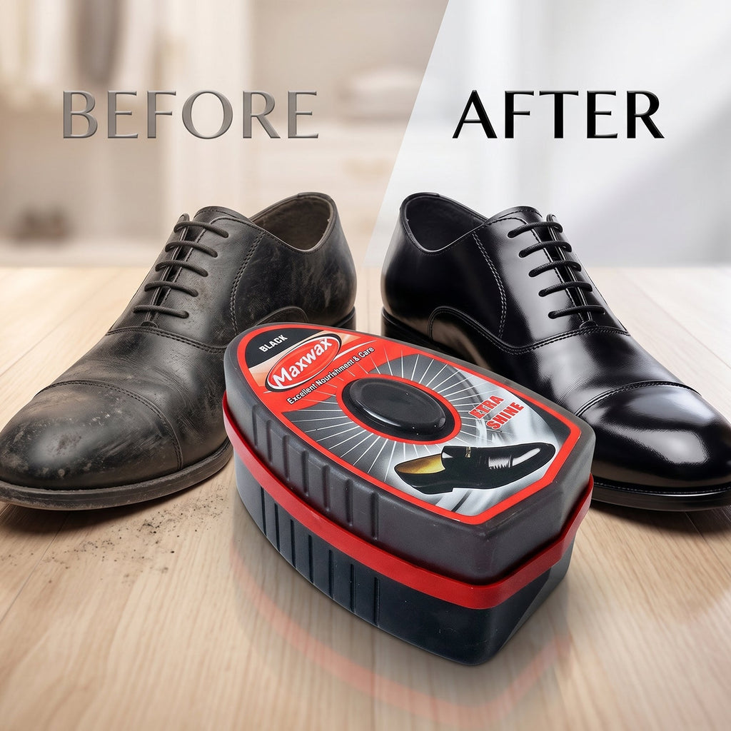 Black Shoe Shiner Instant Gloss & Easy Portable Care - Detail View 5