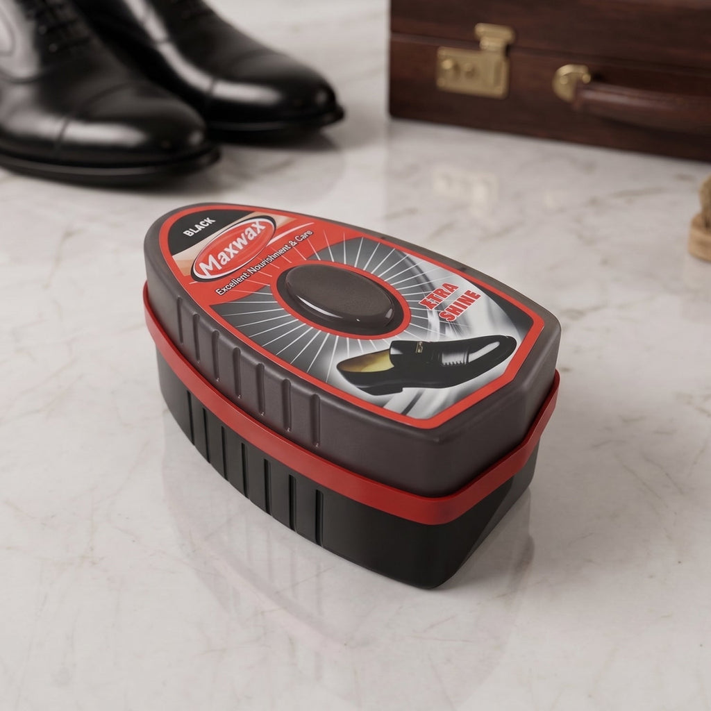 Black Shoe Shiner Instant Gloss & Easy Portable Care - Detail View 7