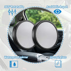 ALVENZA 360° Adjustable Blind Spot Mirror – Wide-Angle Rear View Enhancement