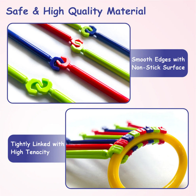 ALVENZA Creative Stick Building Set – Colorful Shapes & Connectors Kit