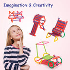 ALVENZA Creative Stick Building Set – Colorful Shapes & Connectors Kit