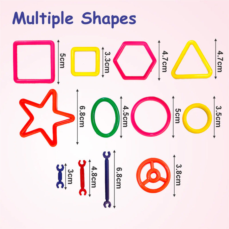 ALVENZA Creative Stick Building Set – Colorful Shapes & Connectors Kit