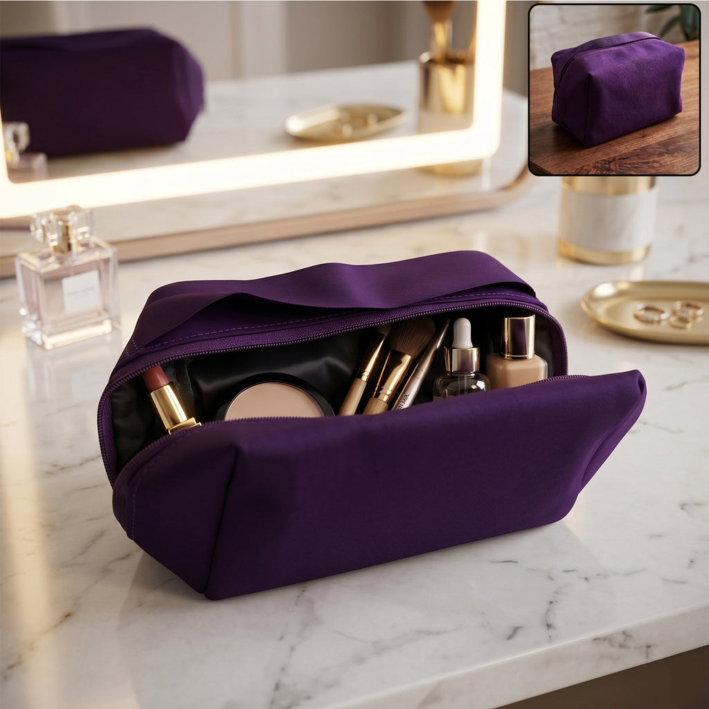 Travel Makeup Organizer Bag Waterproof & Compact for On-the-Go
