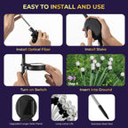 ALVENZA Solar LED Fiber Optic Garden Light – Waterproof Outdoor Decor