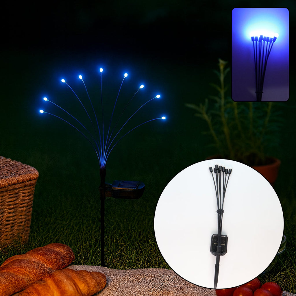 ALVENZA Solar LED Fiber Optic Garden Light – Waterproof Outdoor Decor