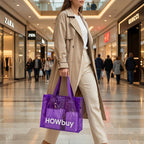 Transparent Carry Bag Durable Eco-Friendly & Stylish Tote - Back View