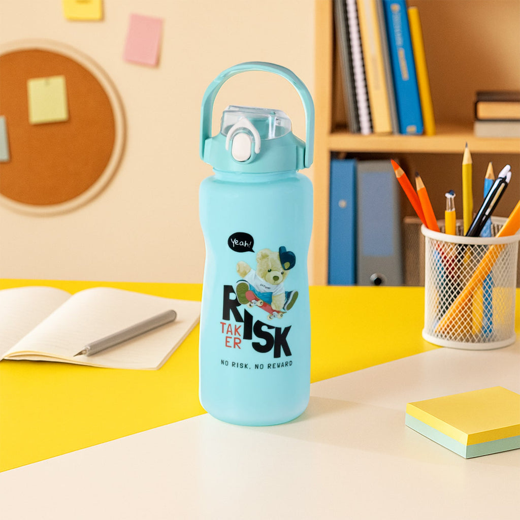 ALVENZA Risk Taker Printed Water Bottle Set – Leakproof & Durable 3-Pc Combo