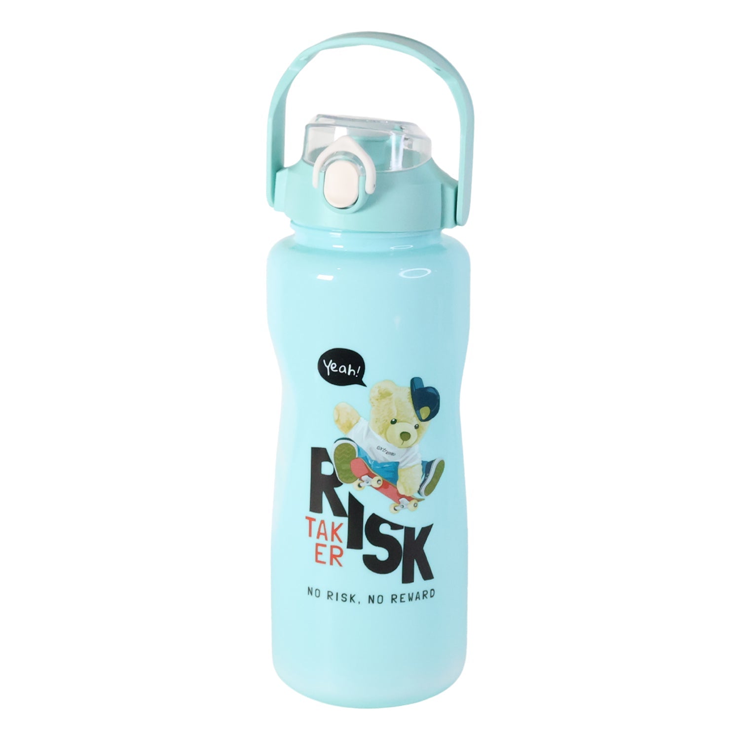 ALVENZA Risk Taker Printed Water Bottle Set – Leakproof & Durable 3-Pc Combo